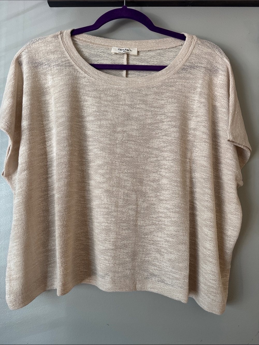 Zerana Cream Knit Crop Top